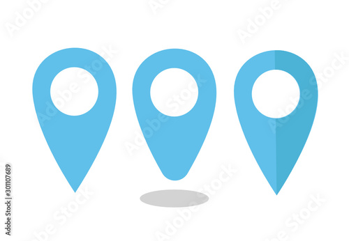 Pinpoint isolated icon. Pin point sign. Pin lokator icon  illustration template. Pinpoint symbol for website, gps navigator, apps, business card.