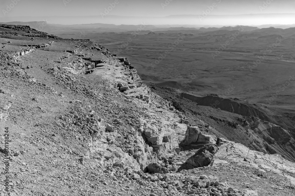 Landscape of Makhtesh (crater) Ramon