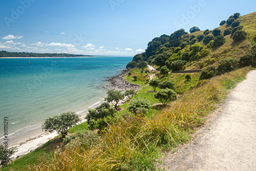 Matakana Island from Mount Maunganui Walking track Tauranga New Zealand