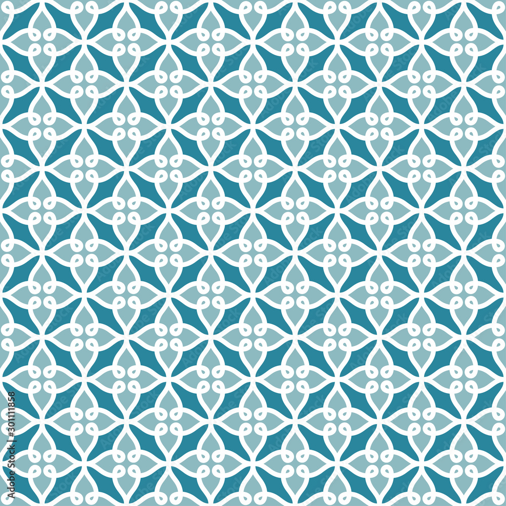 Moroccan decorative pattern for the background, tile and textiles. It is assembled from modular parts. Vector. Seamless. Moroccan decorative pattern for the background, tile and textiles. It is assembled from modular parts. Vector. Seamless.
