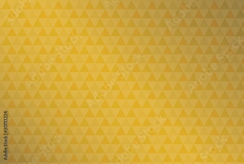 金色のグラデーションの背景と三角のパターンの壁紙