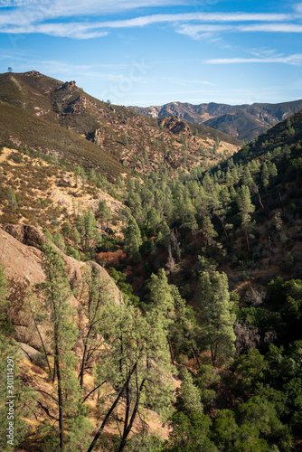 Fototapeta Naklejka Na Ścianę i Meble -  View into the Valley at Pinnacles National Park