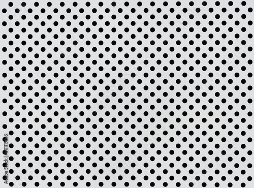 Simple monochrome seamless pattern, white background with black small dots.