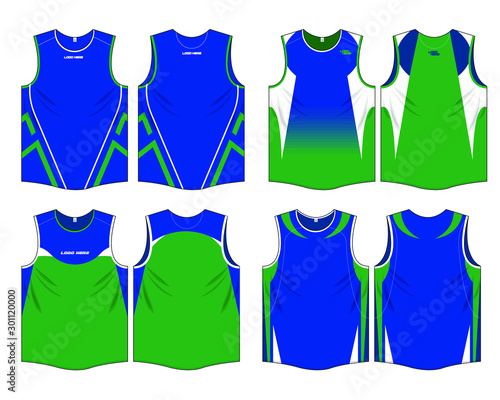 Singlet Template vector jersey design uniform