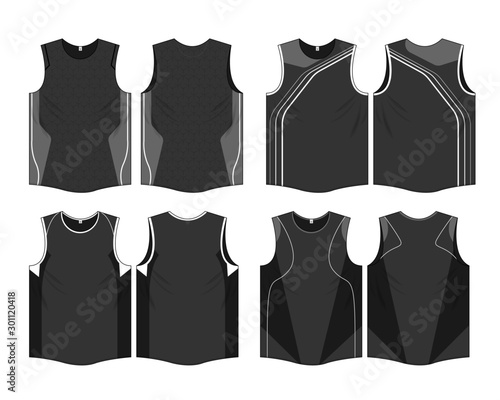 Singlet Template vector jersey design uniform