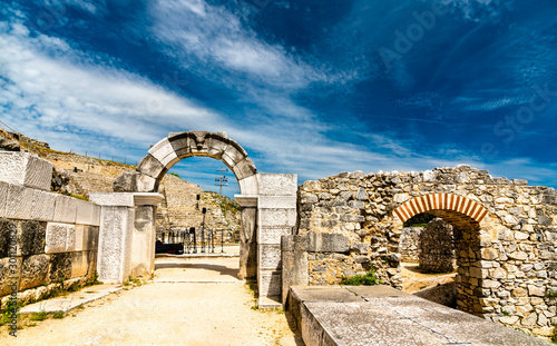 Ancient Theatre of Philippi in Greece photo