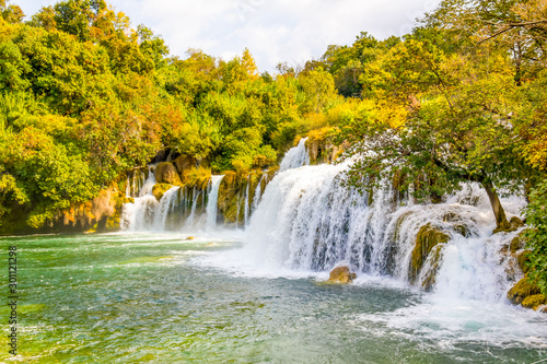 Fototapeta Naklejka Na Ścianę i Meble -  Skradinski Buk Waterfall on the Krka River, Croatia