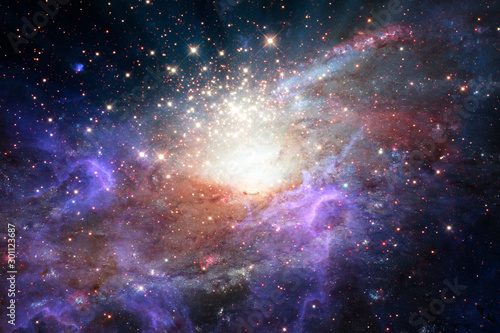 Fototapeta Naklejka Na Ścianę i Meble -  Starry outer space. The elements of this image furnished by NASA.