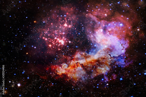 Fototapeta Naklejka Na Ścianę i Meble -  Gorgeous galaxy and stars. The elements of this image furnished by NASA.