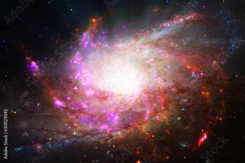 Marvelous galaxy in a deep space. The elements of this image furnished by NASA.