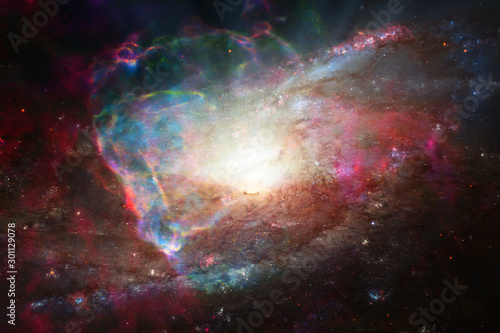 Fototapeta Naklejka Na Ścianę i Meble -  Marvelous galaxy in a deep space. The elements of this image furnished by NASA.