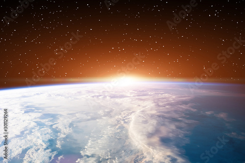 Fototapeta Naklejka Na Ścianę i Meble -  Wonderful sunrise. The elements of this image furnished by NASA.