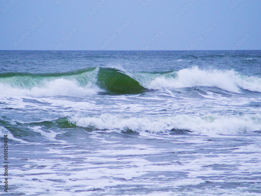 Naklejka premium Storm on the Baltic Sea