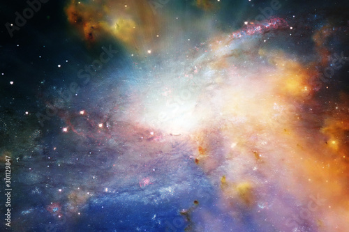 Marvelous galaxy in a deep space. The elements of this image furnished by NASA.