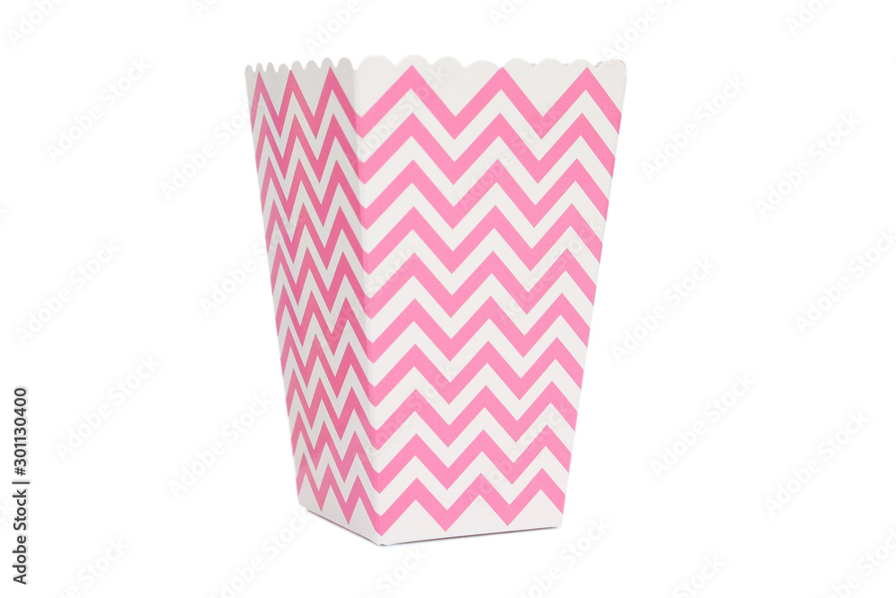 hot pink chevron popcorn box hot pink chevron popcorn box