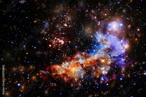 Fototapeta Naklejka Na Ścianę i Meble -  Space and galaxy. The elements of this image furnished by NASA.