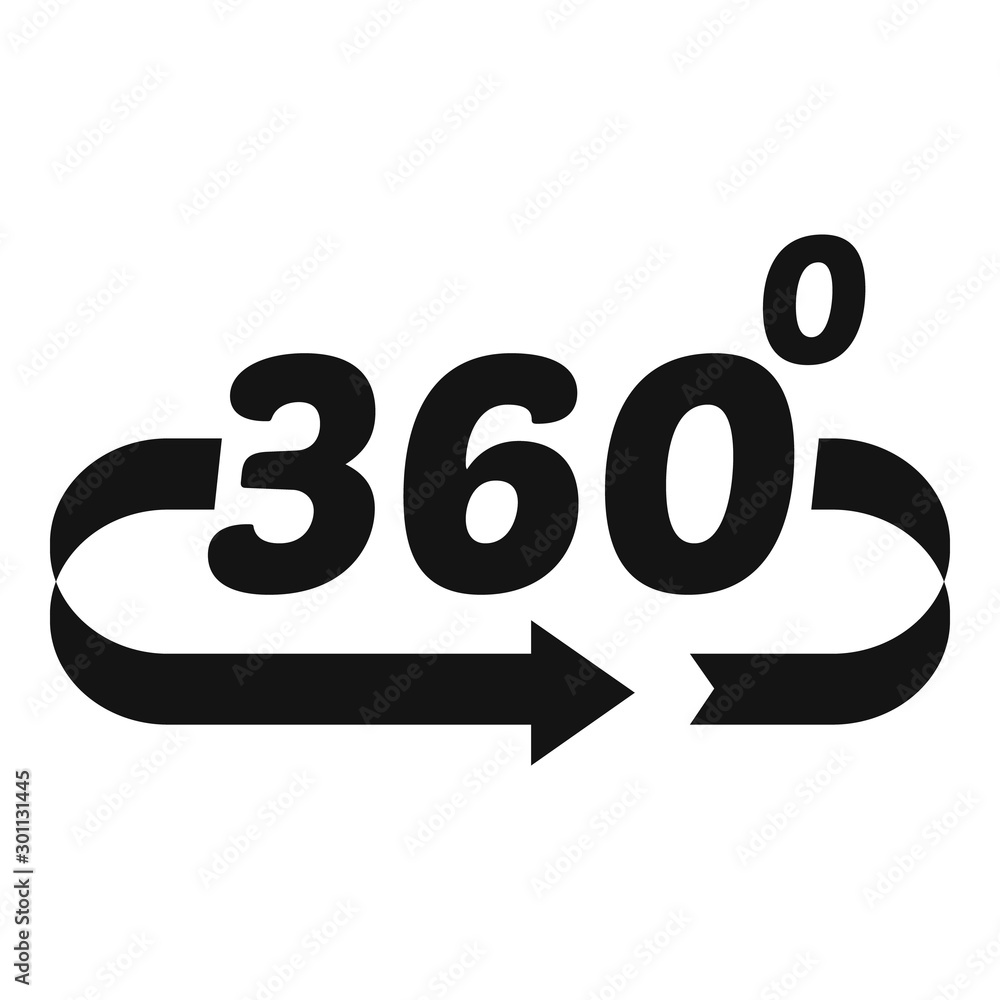 Game 360 degrees icon. Simple illustration of game 360 degrees vector icon for web design isolated on white background Game 360 degrees icon. Simple illustration of game 360 degrees vector icon for web design isolated on white background