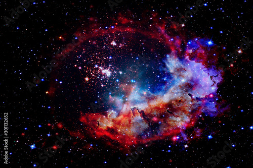 Space and galaxy. The elements of this image furnished by NASA. photo