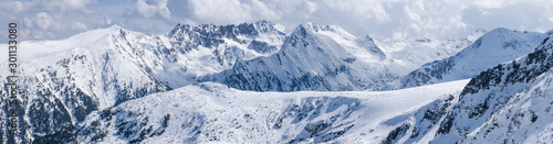 Panorama of Pirin mountains in Bulgaria