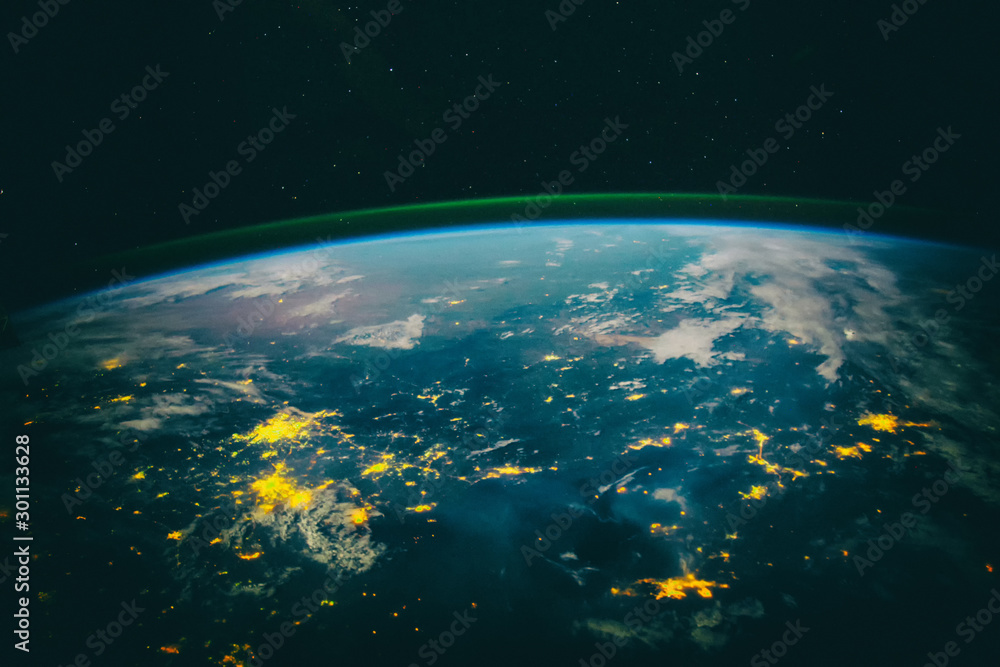 Dramatic view, earth. The elements of this image furnished by NA - obrazy, fototapety, plakaty 