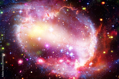 Galaxy, nebula and gas. The elements of this image furnished by NASA.