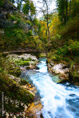 Vintgar Gorge near Bled  Slovenia