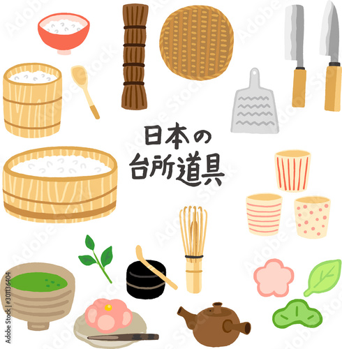日本の台所道具　茶道道具