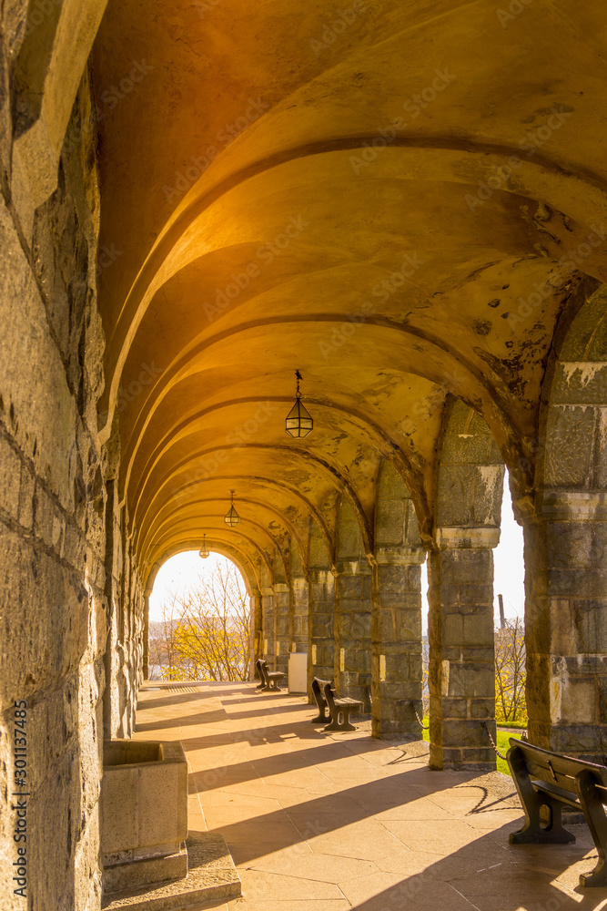 Fototapeta premium Stone Colonnade, Oslo, Norway. 