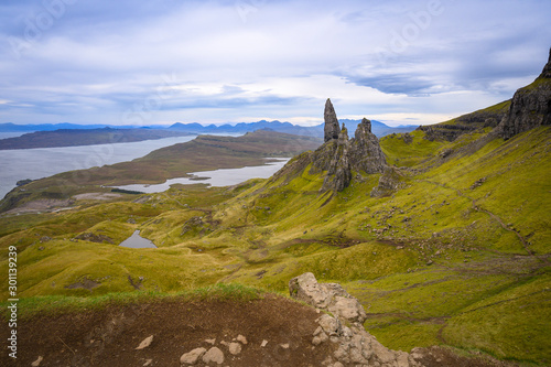 Old mann of storr on the isle of skye, scotland