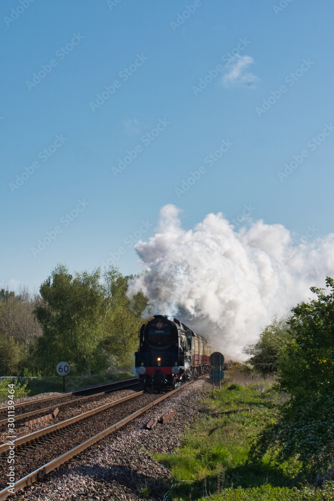 Welsh Marches Express near Nantwich, May 4, 2019 hauled by 34052 Lord Dowding Welsh Marches Express near Nantwich, May 4, 2019 hauled by 34052 Lord Dowding