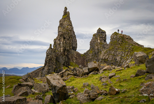 Old mann of storr on the isle of skye, scotland