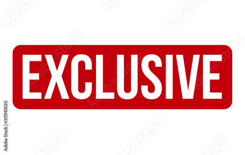 Exclusive Rubber Stamp. Exclusive Rubber Stamp Seal Vector Illustration – Vector