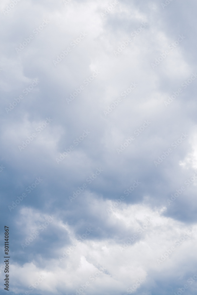 Rain storm clouds before the storm in the middle of summer