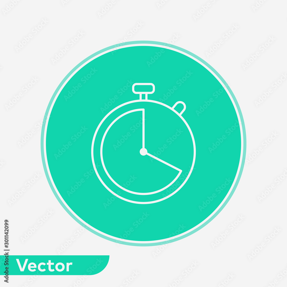 Stopwatch vector icon sign symbol Stopwatch vector icon sign symbol