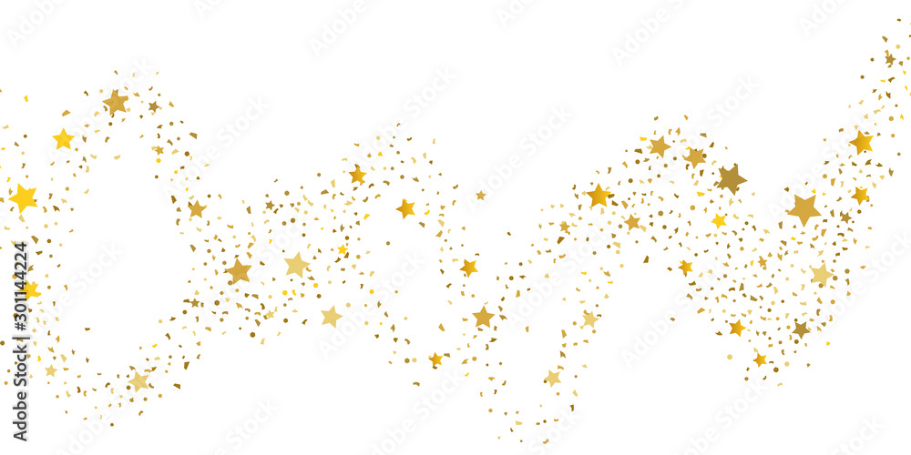 Gold glitter star. Gold glitter star.
