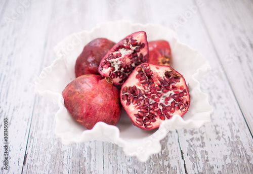 Pomegranate Fruit Bowl Red