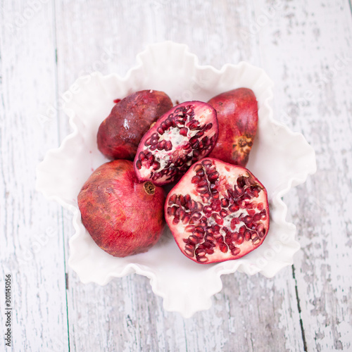 Pomegranate Fruit Bowl Red