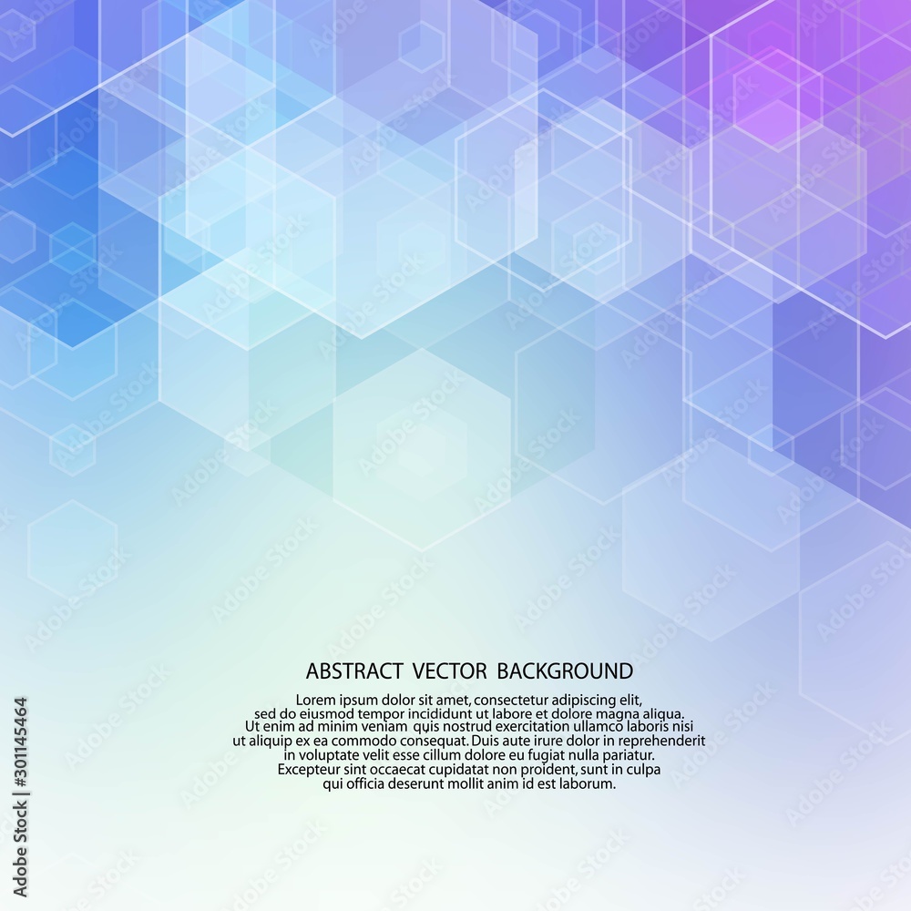 Abstract blue vector background.Blue hexagons and triangles. eps 10 Abstract blue vector background.Blue hexagons and triangles. eps 10