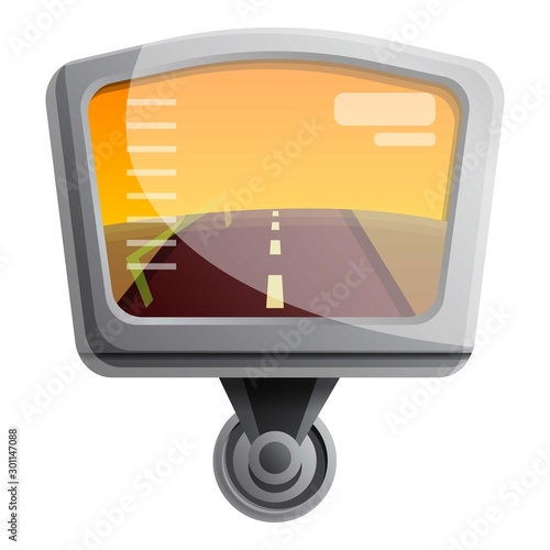 Dvr camera monitor icon. Cartoon of dvr camera monitor vector icon for web design isolated on white background