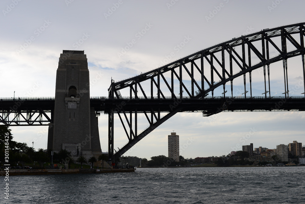 Fototapeta premium Side of sydney harbour bridge