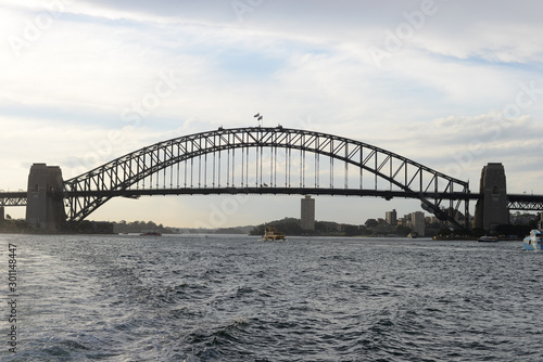 Sydney Harbour Bridge from ocean