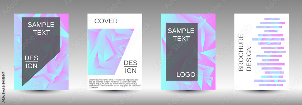 A set of modern abstract covers. A set of modern abstract covers.