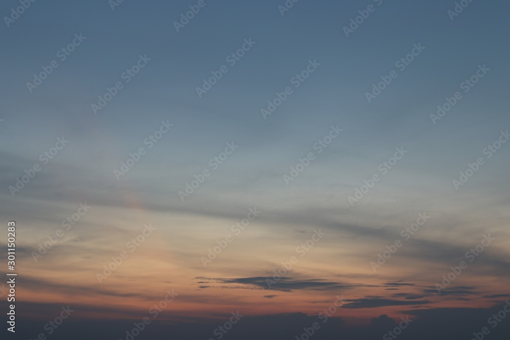 colorful of sky at sunset background