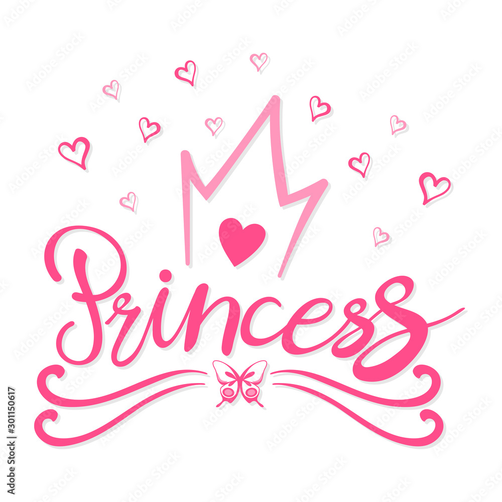 Calligraphic princess background vector EPS10