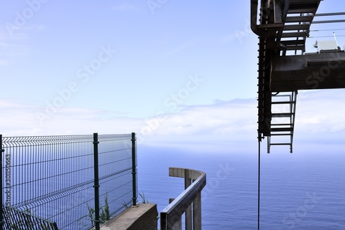 Panoramic view of Atlantic Ocean from the Cable Car Station (Achadas Da Cruz, Madeira, Portugal, Europe)