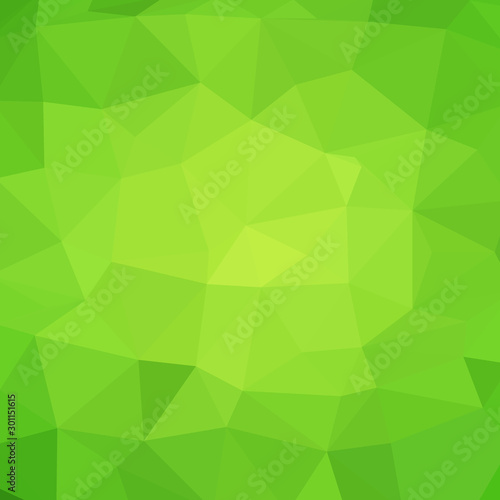 green geometric background. abstract vector illustration triangular design. polygonal style. eps 10