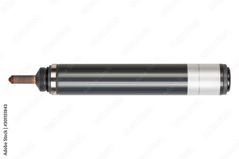 Industrial chlorine sensor closeup isolated on white Industrial chlorine sensor closeup isolated on white