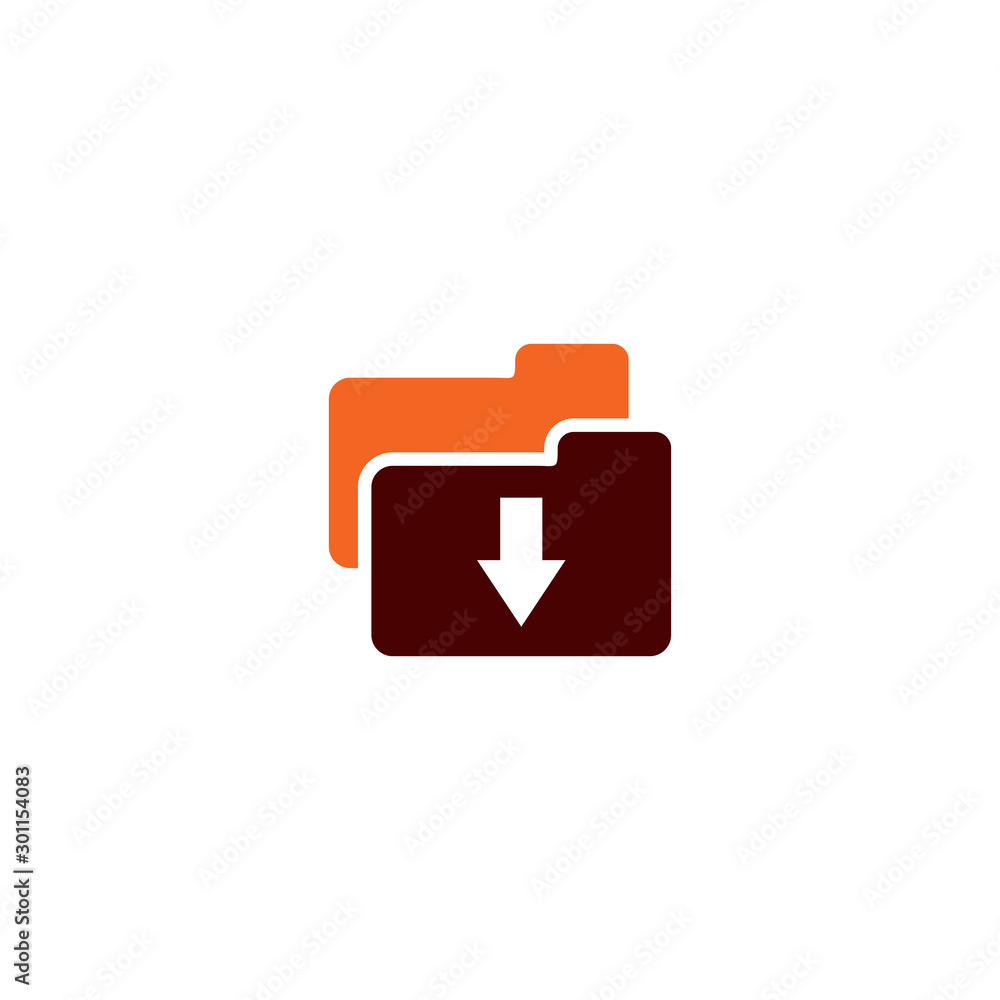 Download icon logo design vector template Download icon logo design vector template