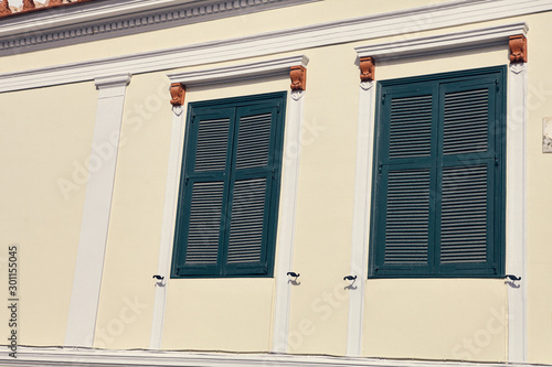 traditional window house at plaka Athens
