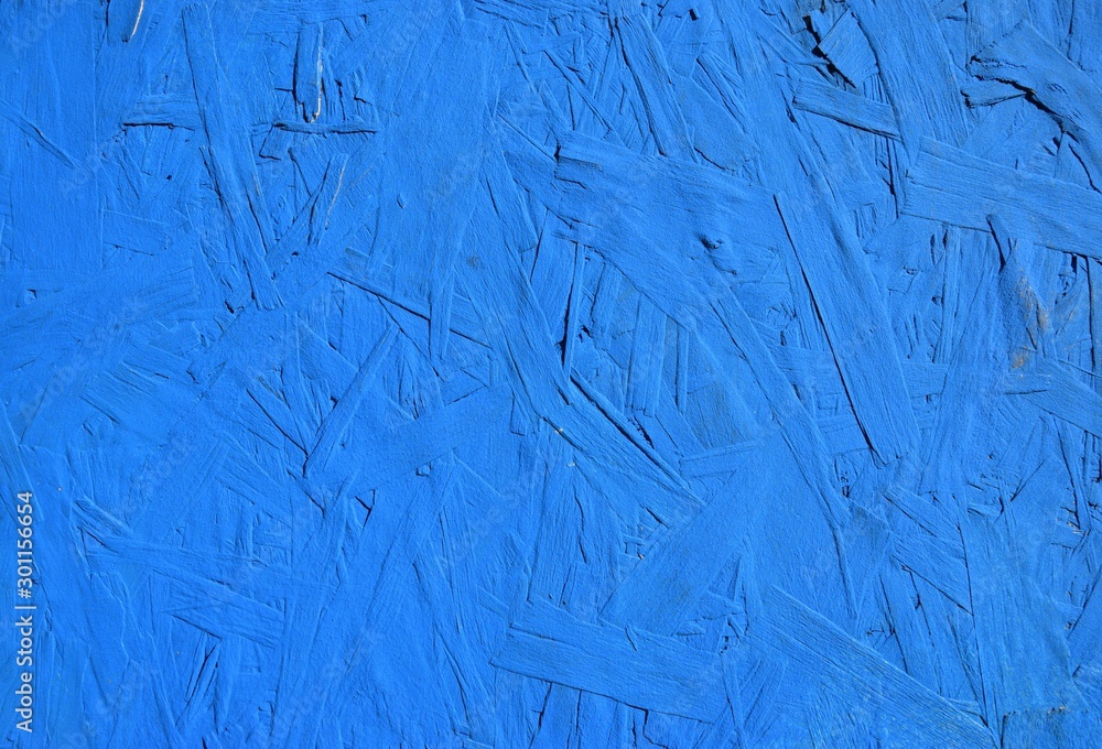 rough blue background on plywood panel - obrazy, fototapety, plakaty 
